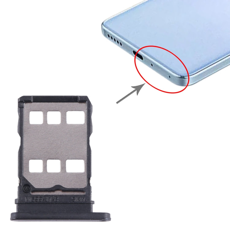 For Huawei Enjoy 50 Pro SIM Card Tray (Black) - Card Socket by buy2fix | Online Shopping UK | buy2fix