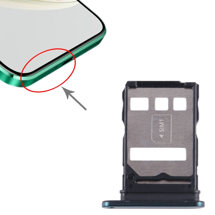 For Huawei Nzone S7 Pro 5G SIM Card Tray (Green) - Card Socket by buy2fix | Online Shopping UK | buy2fix