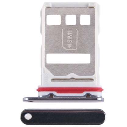 For Huawei Mate 50 Pro SIM Card Tray (Black) - Card Socket by buy2fix | Online Shopping UK | buy2fix