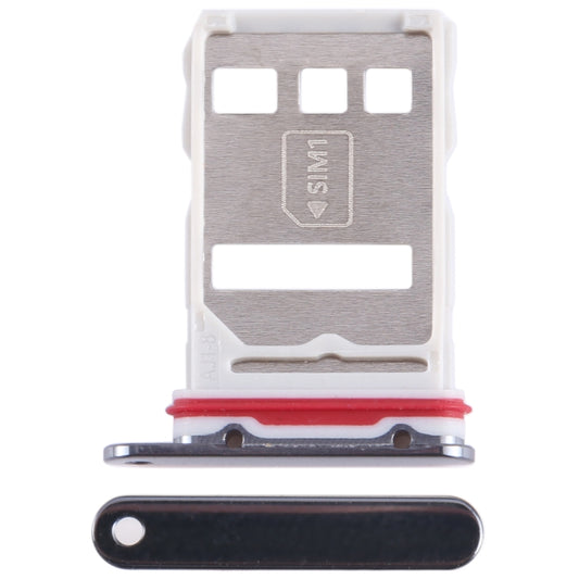 For Huawei Mate 50 Pro SIM Card Tray (Black) - Card Socket by buy2fix | Online Shopping UK | buy2fix