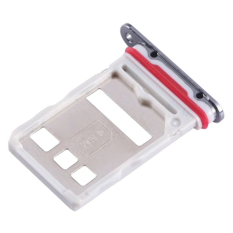 For Huawei Mate 50 Pro SIM Card Tray (Black) - Card Socket by buy2fix | Online Shopping UK | buy2fix
