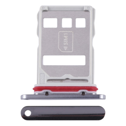 For Huawei Mate 50 SIM + NM Card Tray (Black) - Card Socket by buy2fix | Online Shopping UK | buy2fix