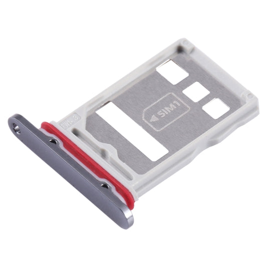 For Huawei Mate 50 SIM + NM Card Tray (Black) - Card Socket by buy2fix | Online Shopping UK | buy2fix
