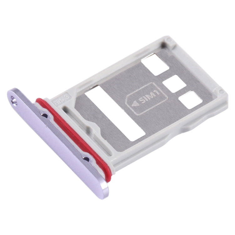 For Huawei Mate 50 SIM + NM Card Tray (Purple) - Card Socket by buy2fix | Online Shopping UK | buy2fix