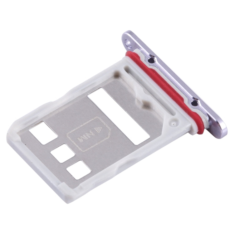 For Huawei Mate 50 SIM + NM Card Tray (Purple) - Card Socket by buy2fix | Online Shopping UK | buy2fix