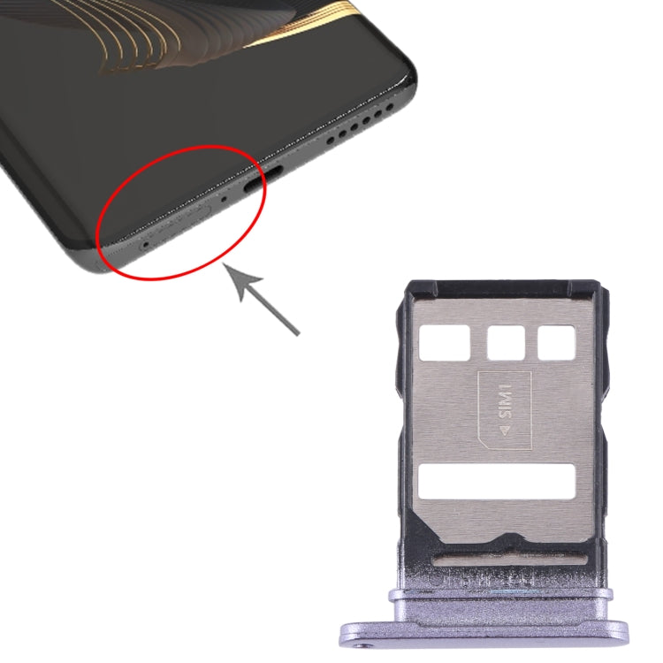 For Huawei nova 10 SIM Card Tray (Purple) - Card Socket by buy2fix | Online Shopping UK | buy2fix