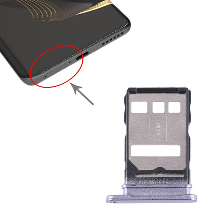 For Huawei nova 10 SIM Card Tray (Purple) - Card Socket by buy2fix | Online Shopping UK | buy2fix