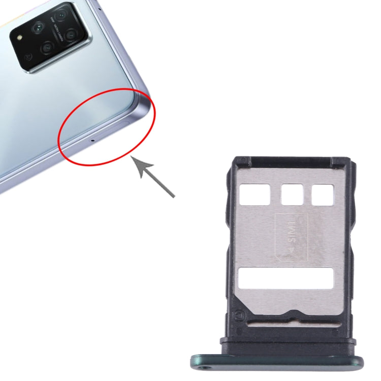 For Honor Play 5T Pro SIM Card Tray (Green) - Card Tray by buy2fix | Online Shopping UK | buy2fix