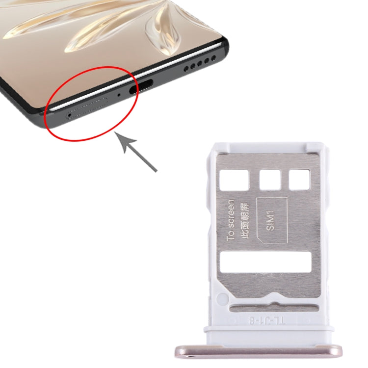For Honor 70 SIM + SIM Card Tray (Gold) - Card Tray by buy2fix | Online Shopping UK | buy2fix