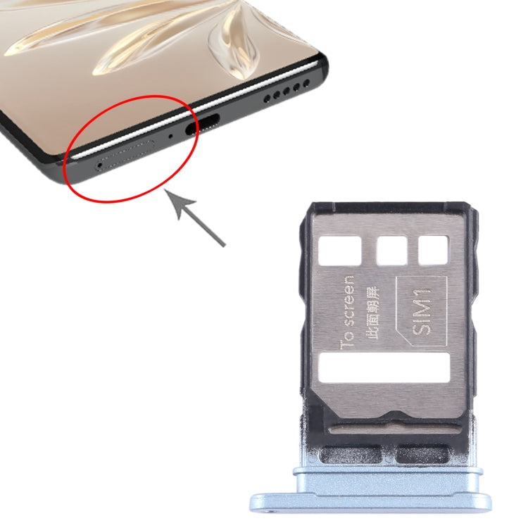For Honor 70 SIM + SIM Card Tray (Blue) - Card Tray by buy2fix | Online Shopping UK | buy2fix