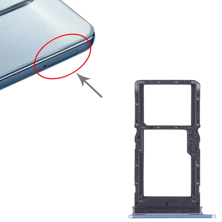 For Honor Play 30 SIM + SIM / Micro SD Card Tray (Blue) - Card Tray by buy2fix | Online Shopping UK | buy2fix