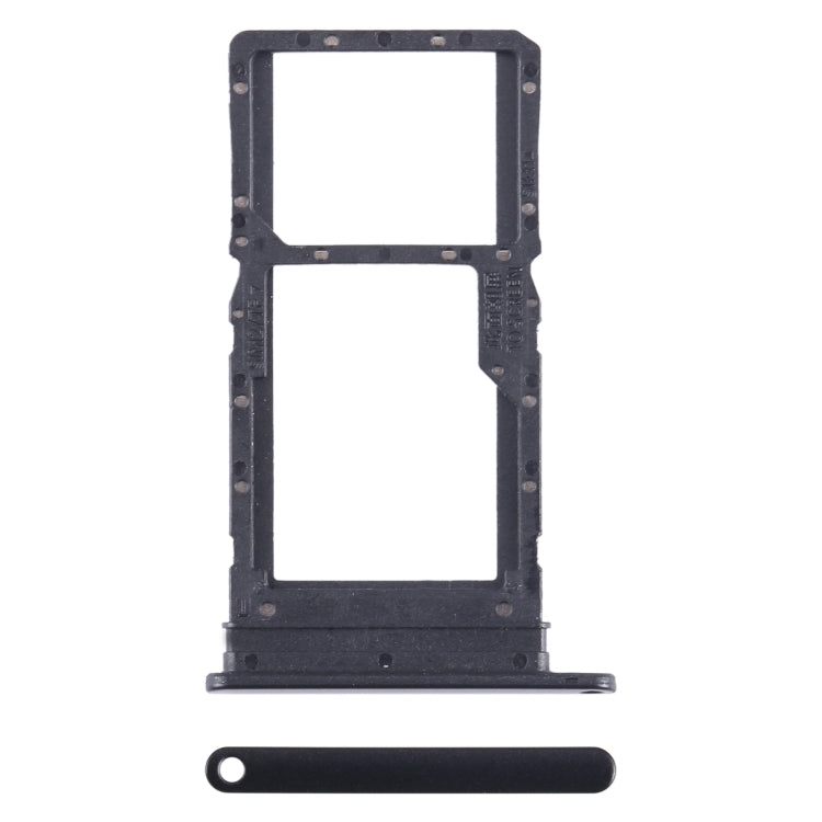 For Honor Play6T SIM + SIM / Micro SD Card Tray (Black) - Card Tray by buy2fix | Online Shopping UK | buy2fix