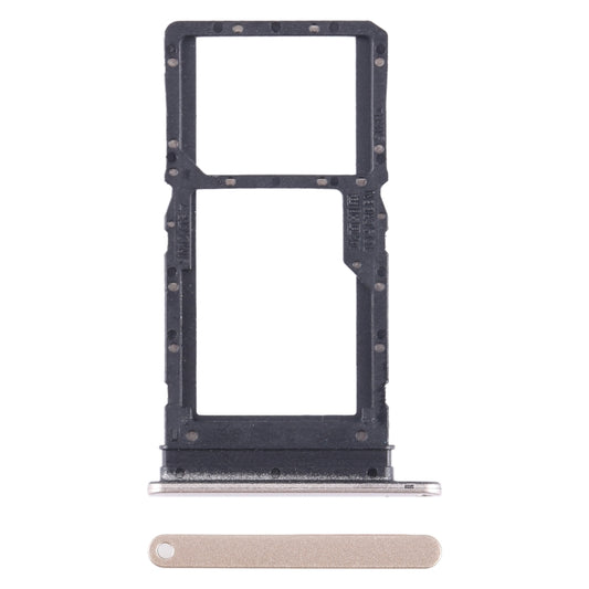 For Honor Play6T SIM + SIM / Micro SD Card Tray (Gold) - Card Tray by buy2fix | Online Shopping UK | buy2fix
