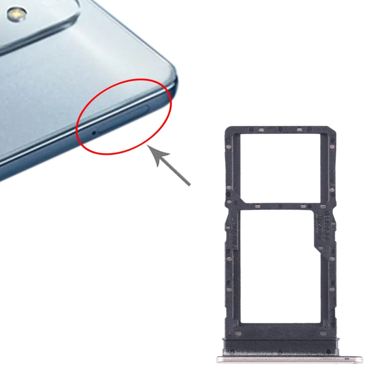 For Honor Play6T SIM + SIM / Micro SD Card Tray (Gold) - Card Tray by buy2fix | Online Shopping UK | buy2fix