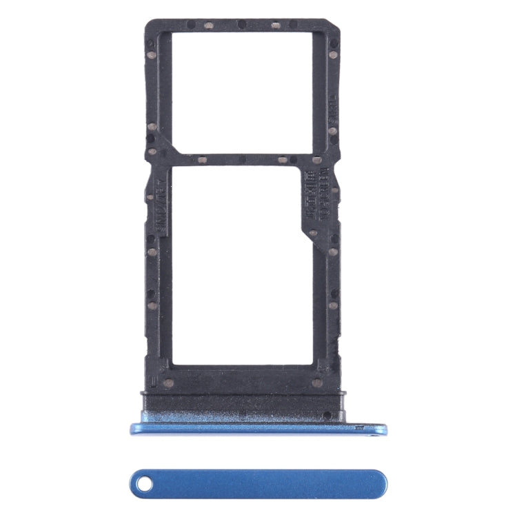 For Honor Play6T SIM + SIM / Micro SD Card Tray (Blue) - Card Tray by buy2fix | Online Shopping UK | buy2fix