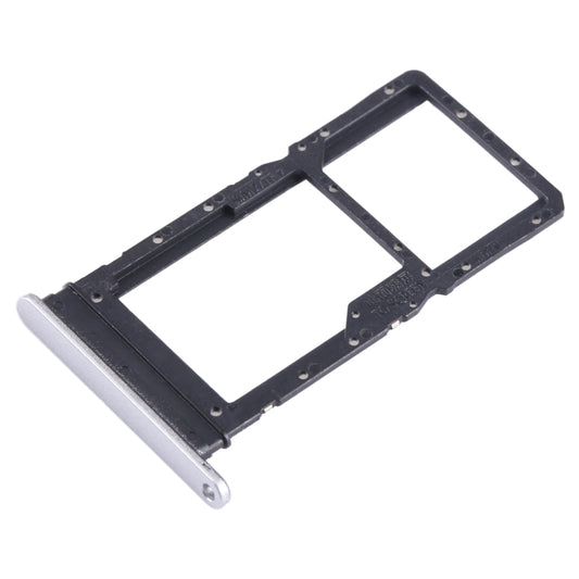 For Honor Play6T SIM + SIM / Micro SD Card Tray (Silver) - Card Tray by buy2fix | Online Shopping UK | buy2fix