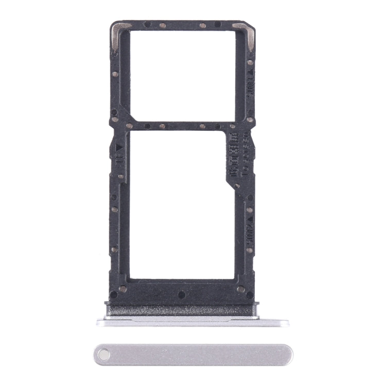 For Honor X5 Plus SIM + SIM / Micro SD Card Tray (Silver) - Card Tray by buy2fix | Online Shopping UK | buy2fix