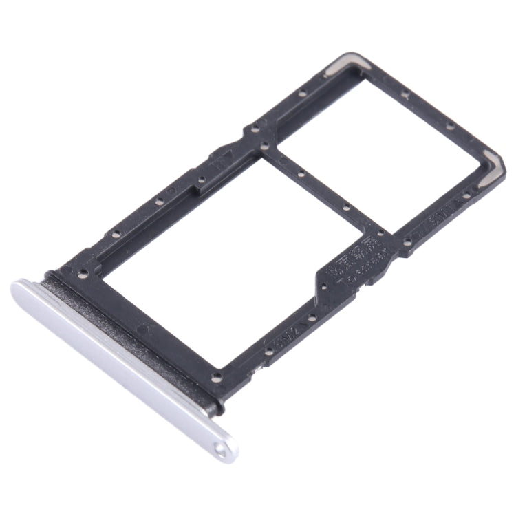 For Honor X5 Plus SIM + SIM / Micro SD Card Tray (Silver) - Card Tray by buy2fix | Online Shopping UK | buy2fix