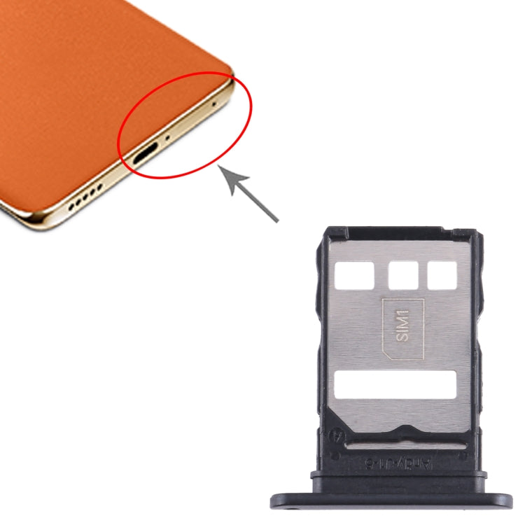 For Honor X9b SIM Card Tray (Black) - Card Tray by buy2fix | Online Shopping UK | buy2fix