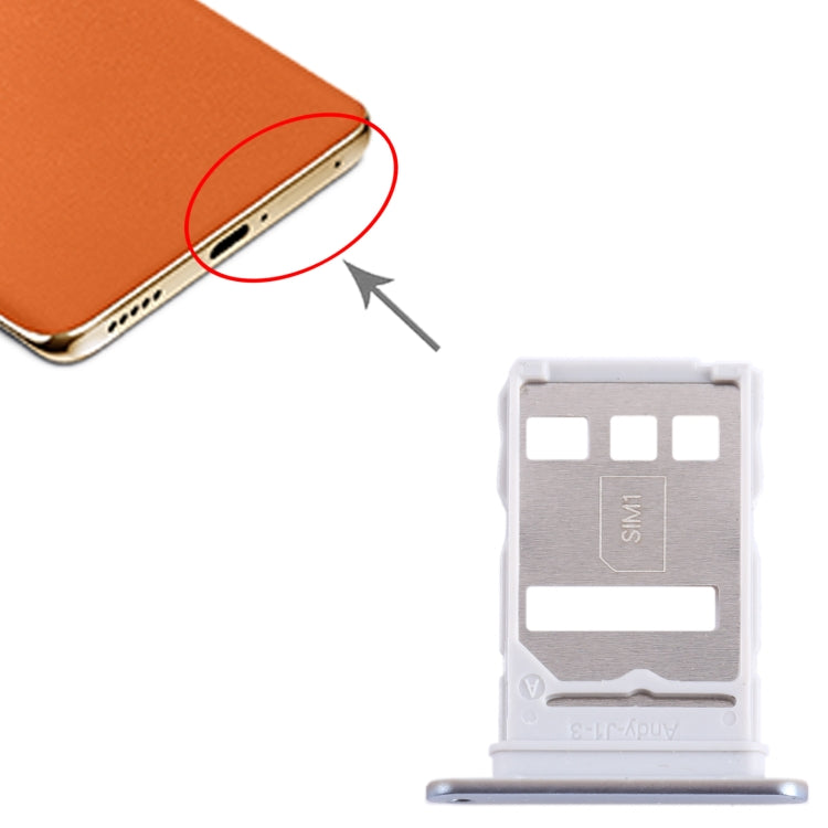 For Honor X9b SIM Card Tray (Silver) - Card Tray by buy2fix | Online Shopping UK | buy2fix