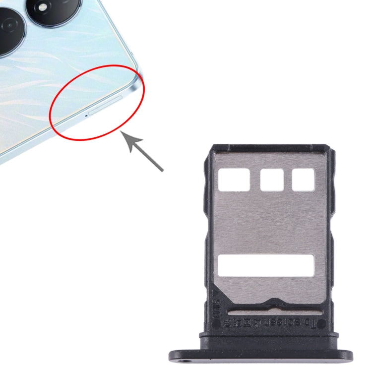 For Honor Play 8T SIM Card Tray (Black) - Card Tray by buy2fix | Online Shopping UK | buy2fix