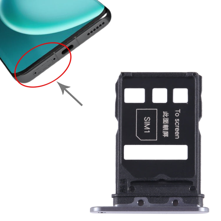 For Honor Magic4 SIM + SIM Card Tray (Black) - Card Tray by buy2fix | Online Shopping UK | buy2fix