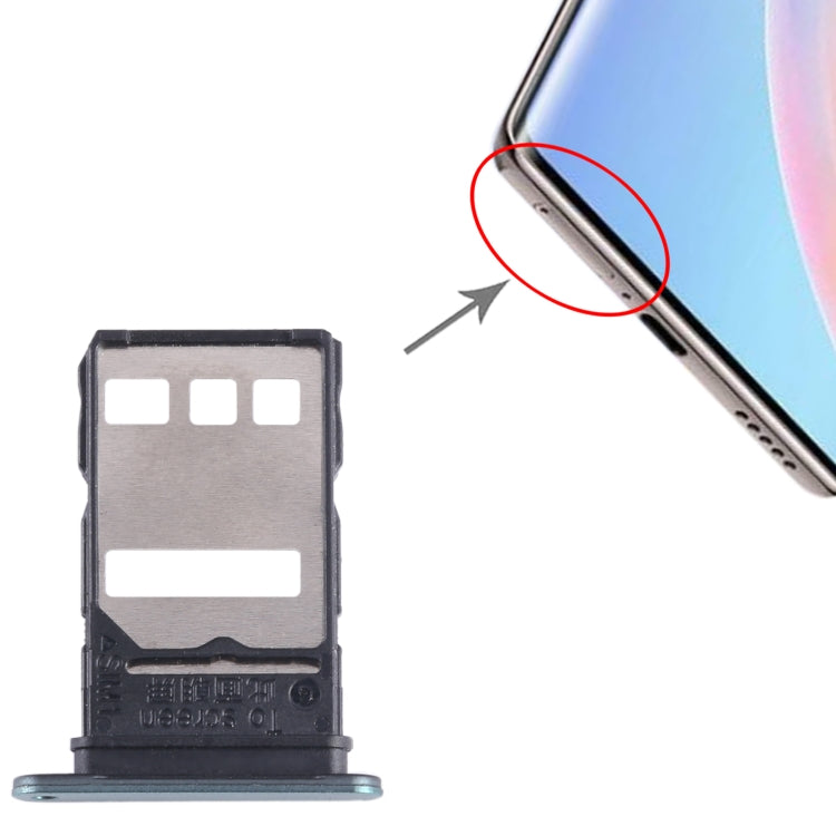 For Honor 60 SE SIM Card Tray (Green) - Card Tray by buy2fix | Online Shopping UK | buy2fix