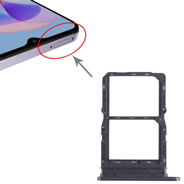 For Honor Play 40S SIM + SIM Card Tray (Black) - Card Tray by buy2fix | Online Shopping UK | buy2fix