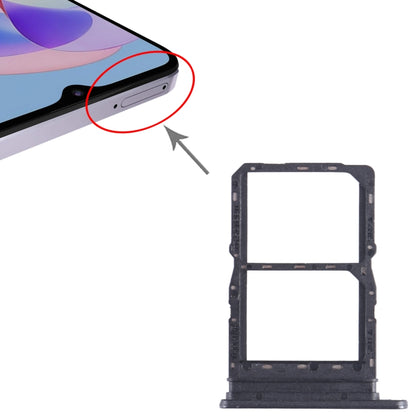 For Honor Play 40S SIM + SIM Card Tray (Black) - Card Tray by buy2fix | Online Shopping UK | buy2fix