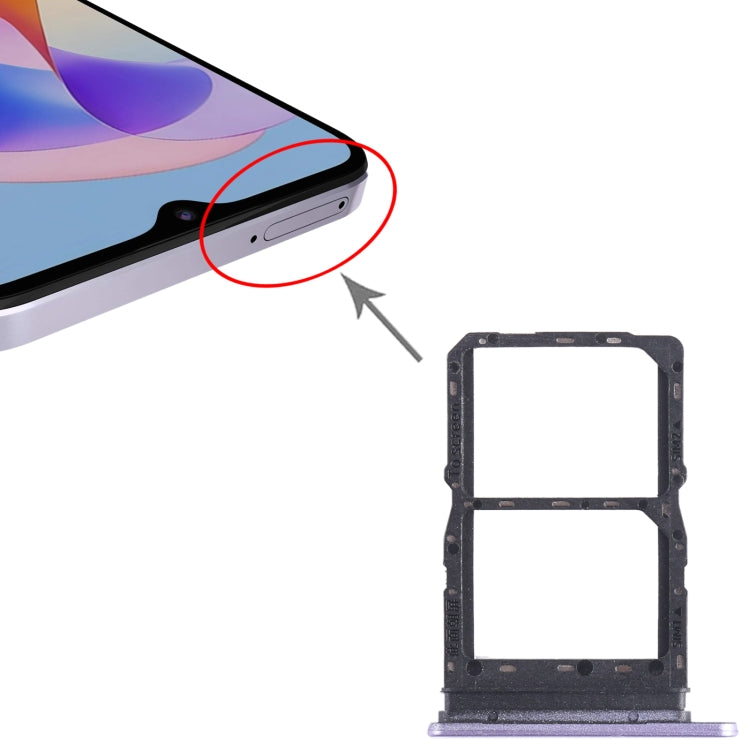 For Honor Play 40C SIM + SIM Card Tray (Purple) - Card Tray by buy2fix | Online Shopping UK | buy2fix