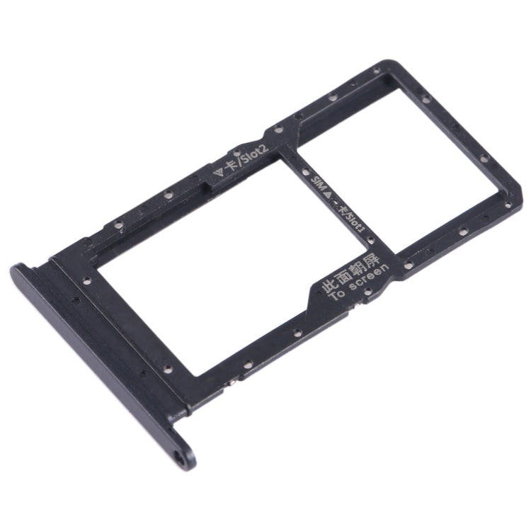 For Honor Play 20A SIM + SIM / Micro SD Card Tray (Black) - Card Tray by buy2fix | Online Shopping UK | buy2fix