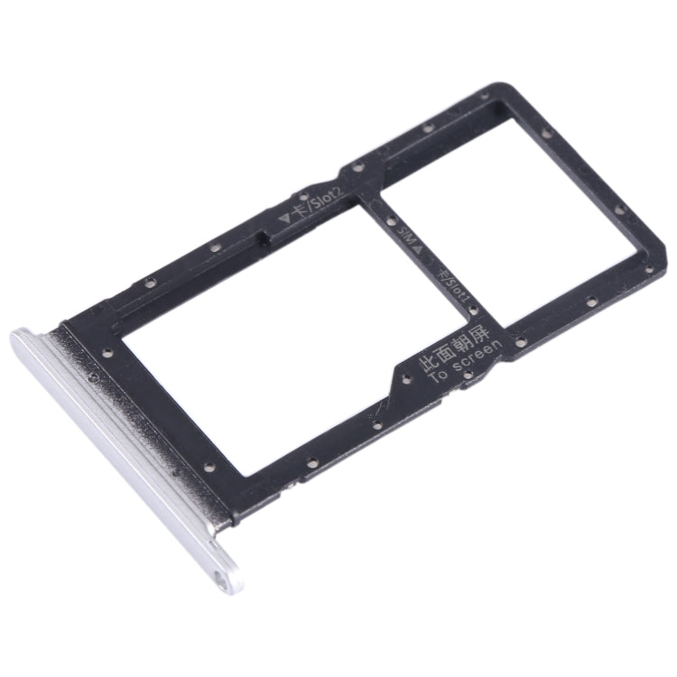 For Honor Play 20A SIM + SIM / Micro SD Card Tray (Silver) - Card Tray by buy2fix | Online Shopping UK | buy2fix