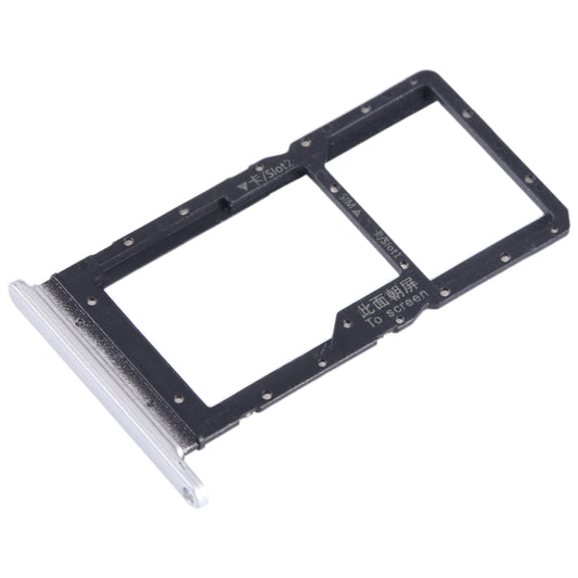 For Honor Play 20A SIM + SIM / Micro SD Card Tray (Silver) - Card Tray by buy2fix | Online Shopping UK | buy2fix