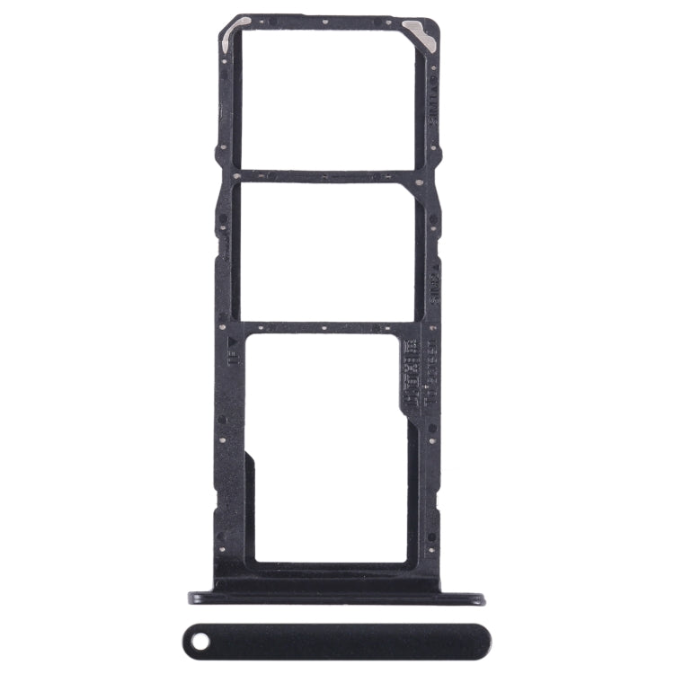 For Honor 10X Lite SIM + SIM + Micro SD Card Tray (Black) - Card Tray by buy2fix | Online Shopping UK | buy2fix