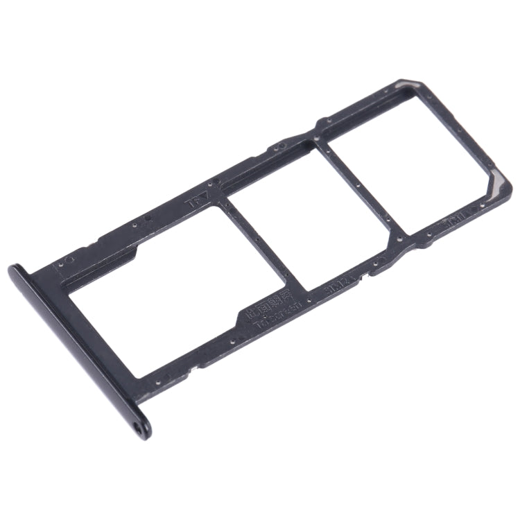 For Honor 10X Lite SIM + SIM + Micro SD Card Tray (Black) - Card Tray by buy2fix | Online Shopping UK | buy2fix