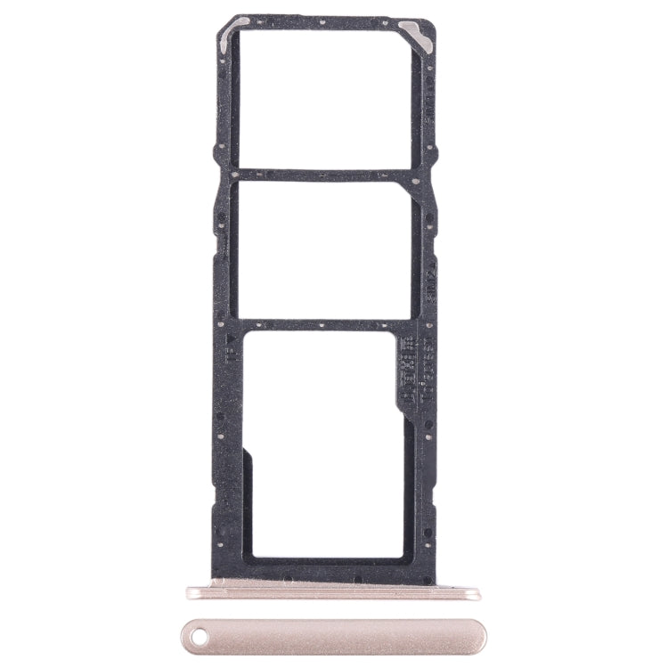 For Honor 10X Lite SIM + SIM + Micro SD Card Tray (Gold) - Card Tray by buy2fix | Online Shopping UK | buy2fix