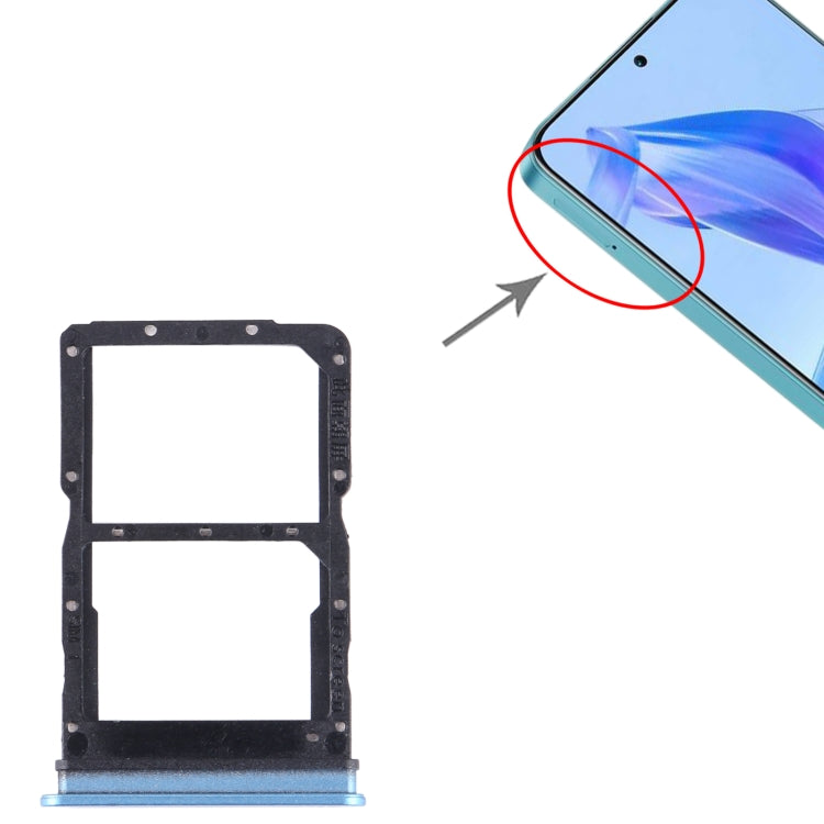 For Honor 90 Lite SIM + SIM Card Tray (Blue) - Card Tray by buy2fix | Online Shopping UK | buy2fix