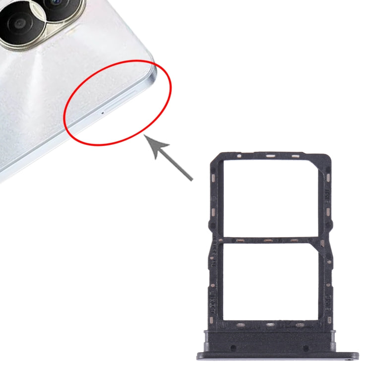 For Honor Play7T SIM + SIM Card Tray (Black) - Card Tray by buy2fix | Online Shopping UK | buy2fix