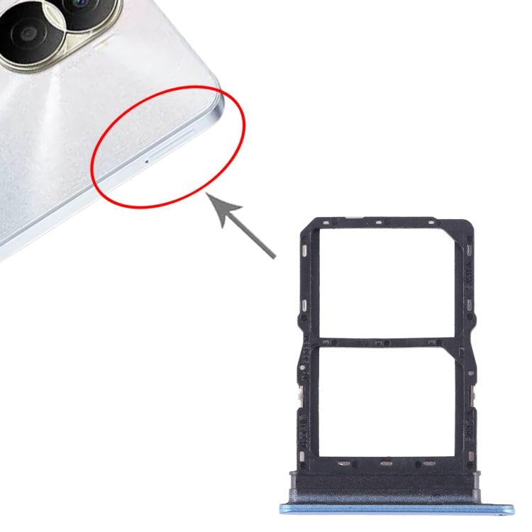 For Honor Play7T SIM + SIM Card Tray (Blue) - Card Tray by buy2fix | Online Shopping UK | buy2fix