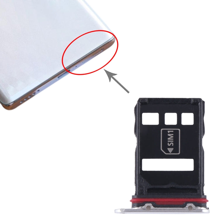 For Honor Magic5 Pro SIM + NM Card Tray (Silver) - Card Tray by buy2fix | Online Shopping UK | buy2fix