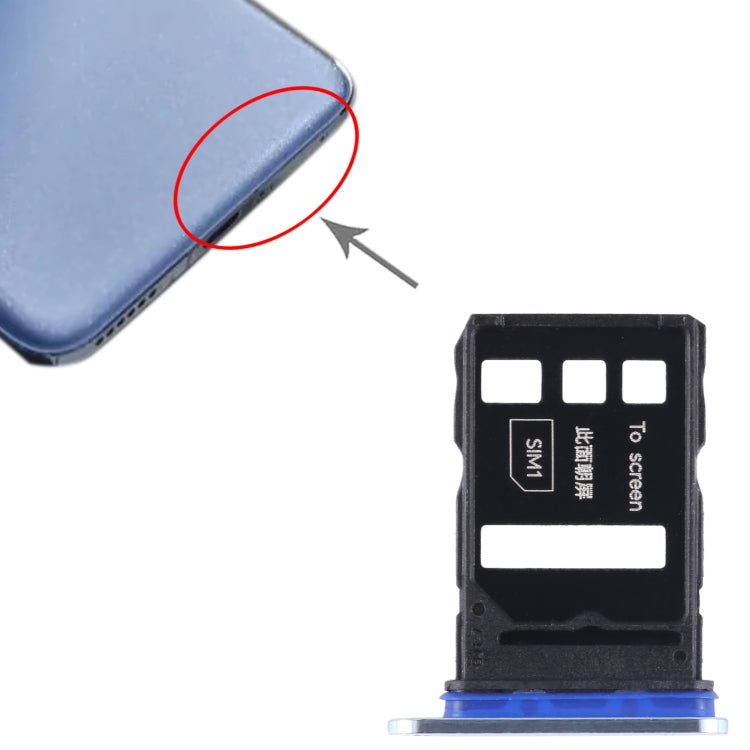 For Honor Magic5 SIM + SIM Card Tray (Blue) - Card Tray by buy2fix | Online Shopping UK | buy2fix