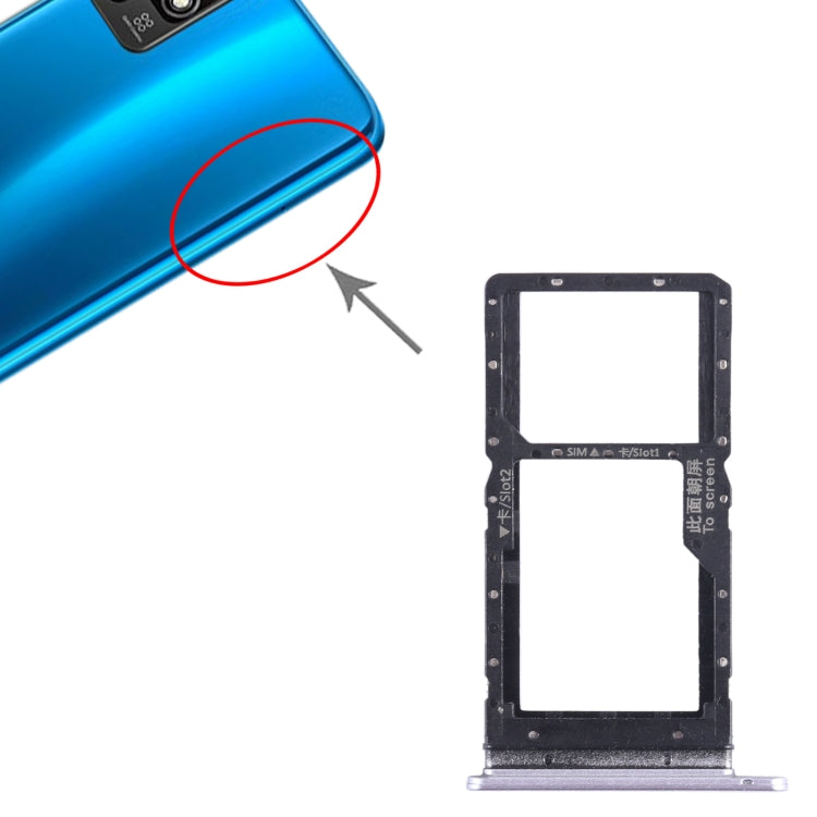 For Honor Play 5T SIM + SIM Card Tray (Purple) - Card Tray by buy2fix | Online Shopping UK | buy2fix