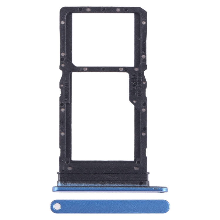For Honor X7a SIM + SIM / Micro SD Card Tray (Blue) - Card Tray by buy2fix | Online Shopping UK | buy2fix