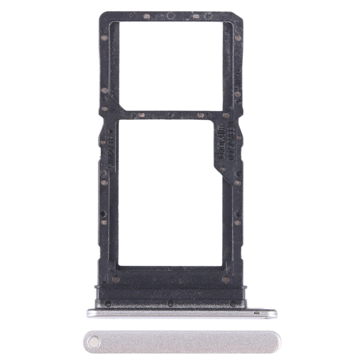 For Honor X7a SIM + SIM / Micro SD Card Tray (Silver) - Card Tray by buy2fix | Online Shopping UK | buy2fix
