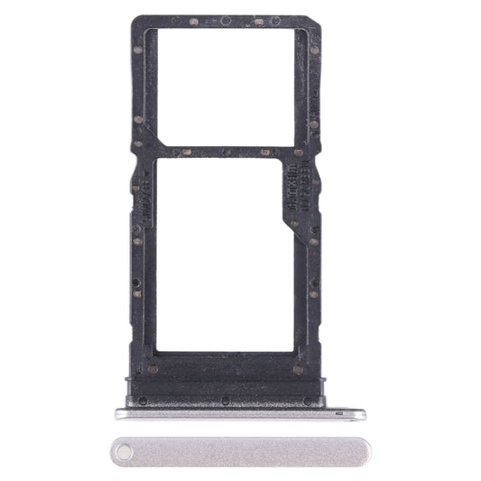 For Honor X7a SIM + SIM / Micro SD Card Tray (Silver) - Card Tray by buy2fix | Online Shopping UK | buy2fix