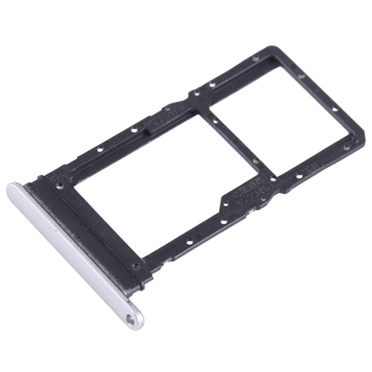 For Honor X7a SIM + SIM / Micro SD Card Tray (Silver) - Card Tray by buy2fix | Online Shopping UK | buy2fix