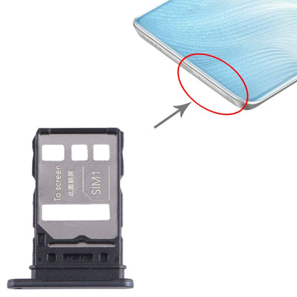 For Honor 80 Pro Flat SIM + SIM Card Tray (Black) - Card Tray by buy2fix | Online Shopping UK | buy2fix