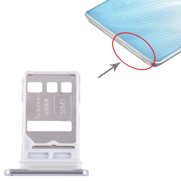 For Honor 80 GT SIM + SIM Card Tray (Silver) - Card Tray by buy2fix | Online Shopping UK | buy2fix