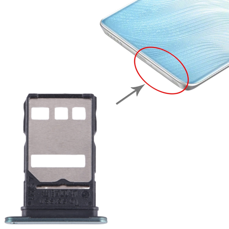 For Honor 80 SE SIM Card Tray (Green) - Card Tray by buy2fix | Online Shopping UK | buy2fix