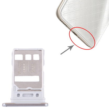 For Honor 80 SIM + SIM Card Tray (Silver) - Card Tray by buy2fix | Online Shopping UK | buy2fix